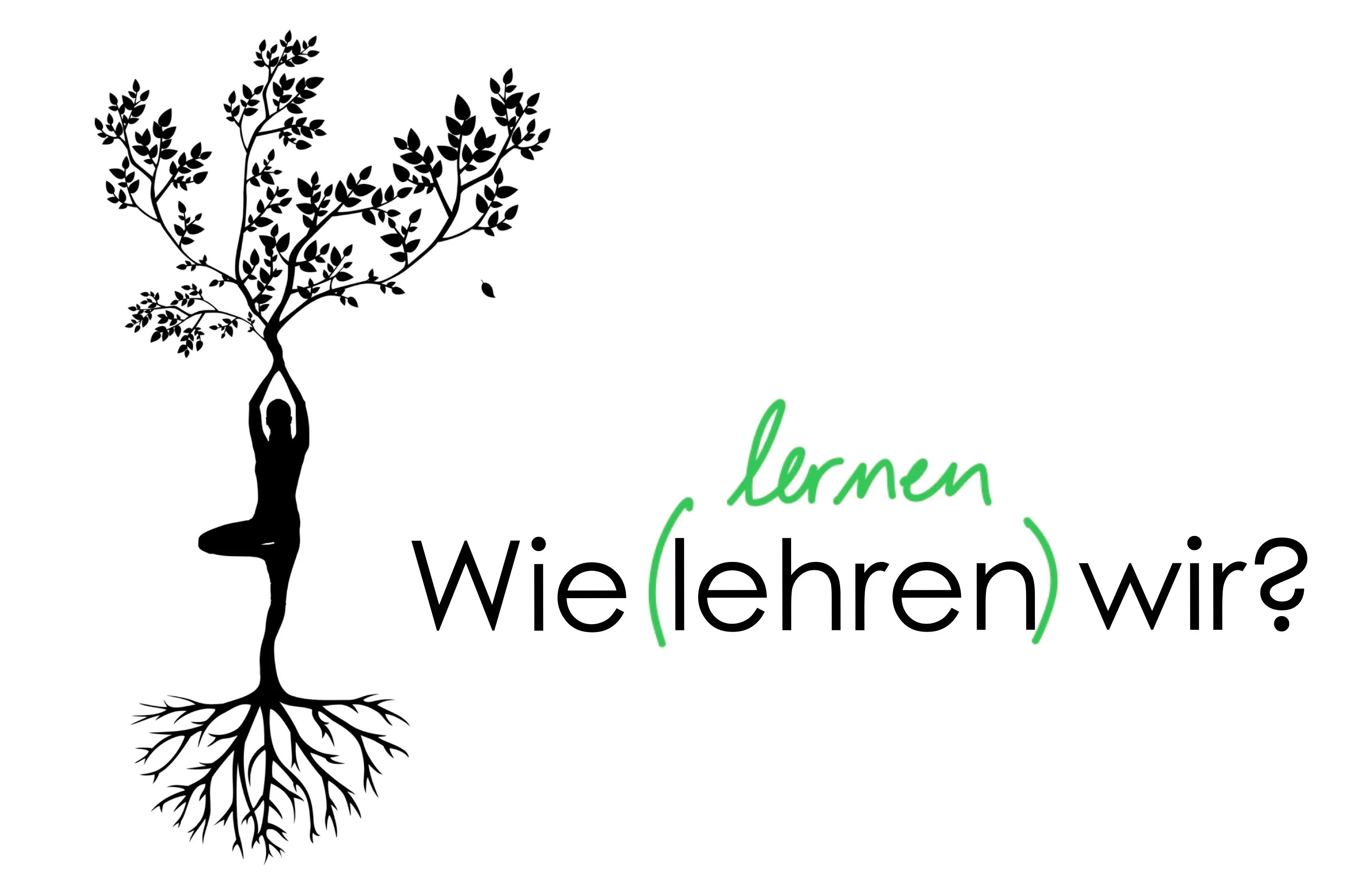 Jährliche Konferenz Wie lehren und lernen wir? Frau mit Wurzeln und Blättern