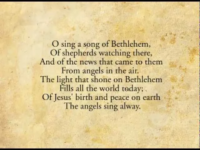 O Sing A Song Of Bethlehem - Chicago Metro Presbytery Music