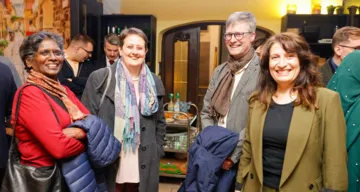 Usha Sundaresan, Esther Handschin, Pfr. Matthias Weigold (Evang. A.B.), Zeynep ?
am 21. März 2025