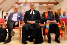 Bischof Zürcher, Superintendent (Ev.AB) Rehner, Pastor Obermeir-Siegrist