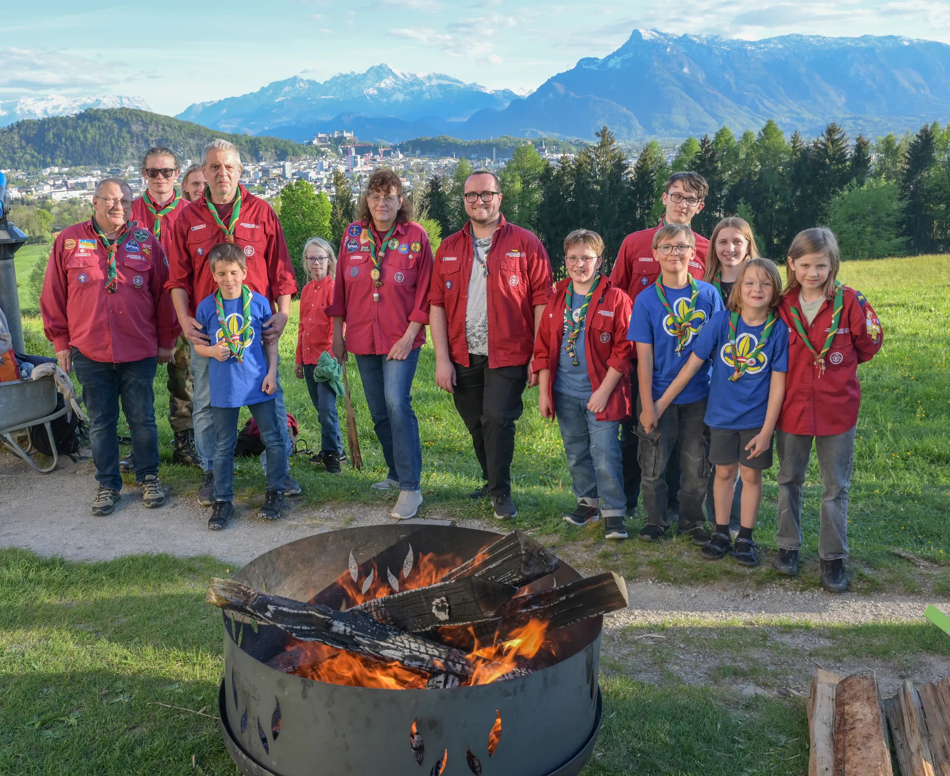 Pfadfindergruppe aus Bergheim