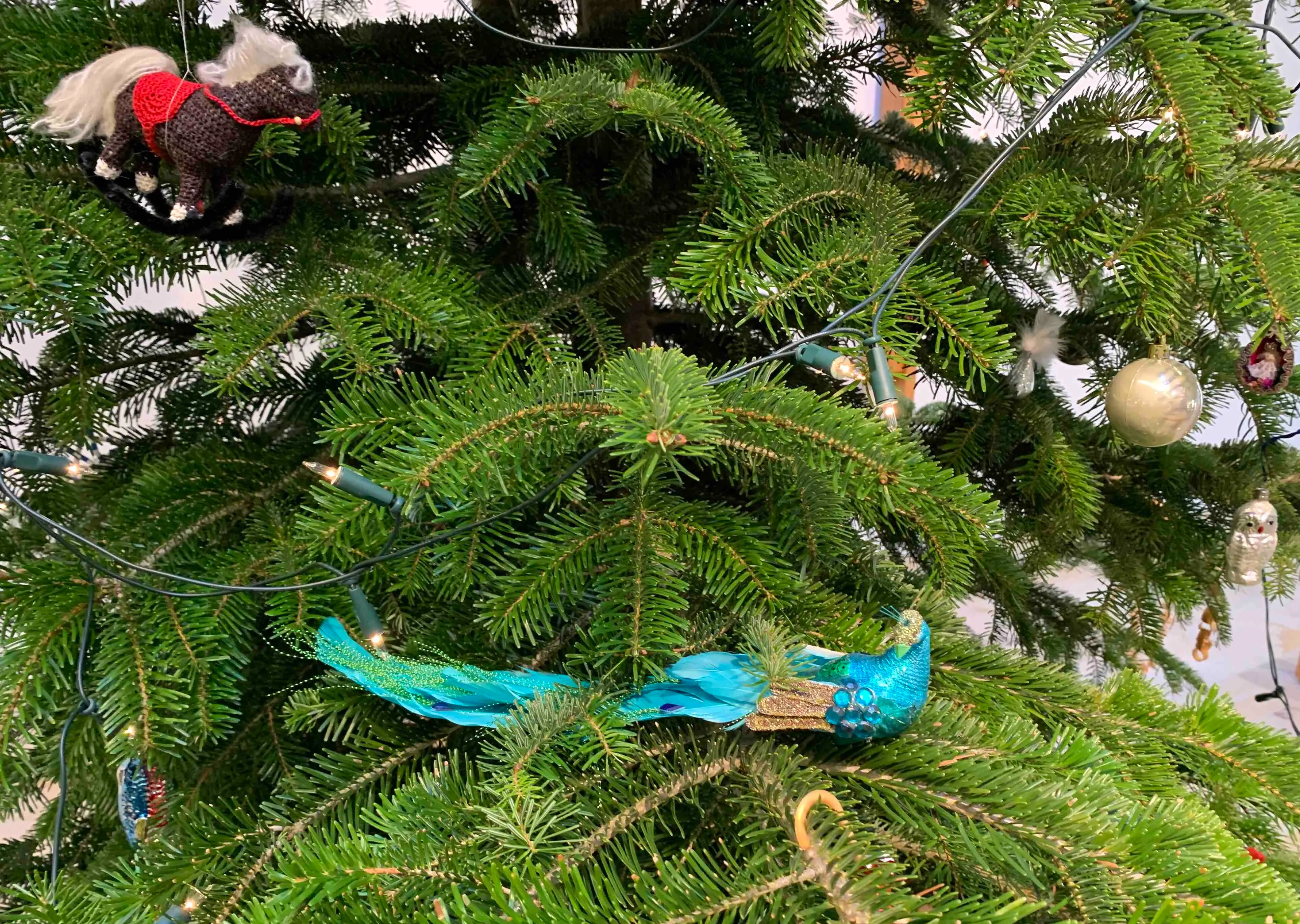 Gemeinsam geschmückter Weihnachtsbaum
