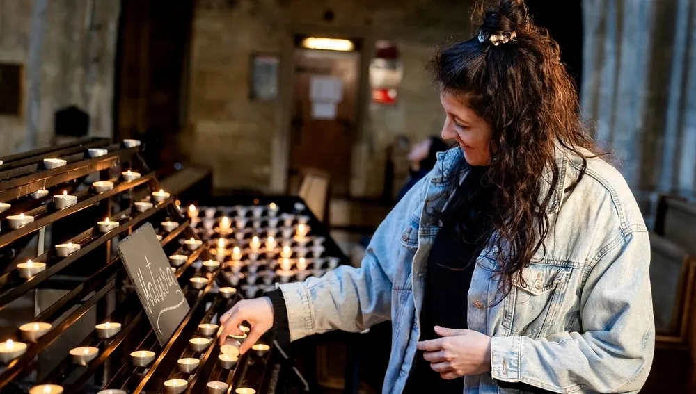 Maturaaktion "Be Blessed" Kerzen anzünden zur Matura