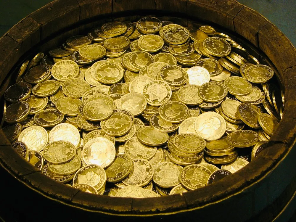Talente, Geld, Schatz, viel Geld, reich