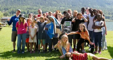Gruppenfoto Kinder- und Jugendwoche 2022, Strandbad Untersee am Hallstättersee