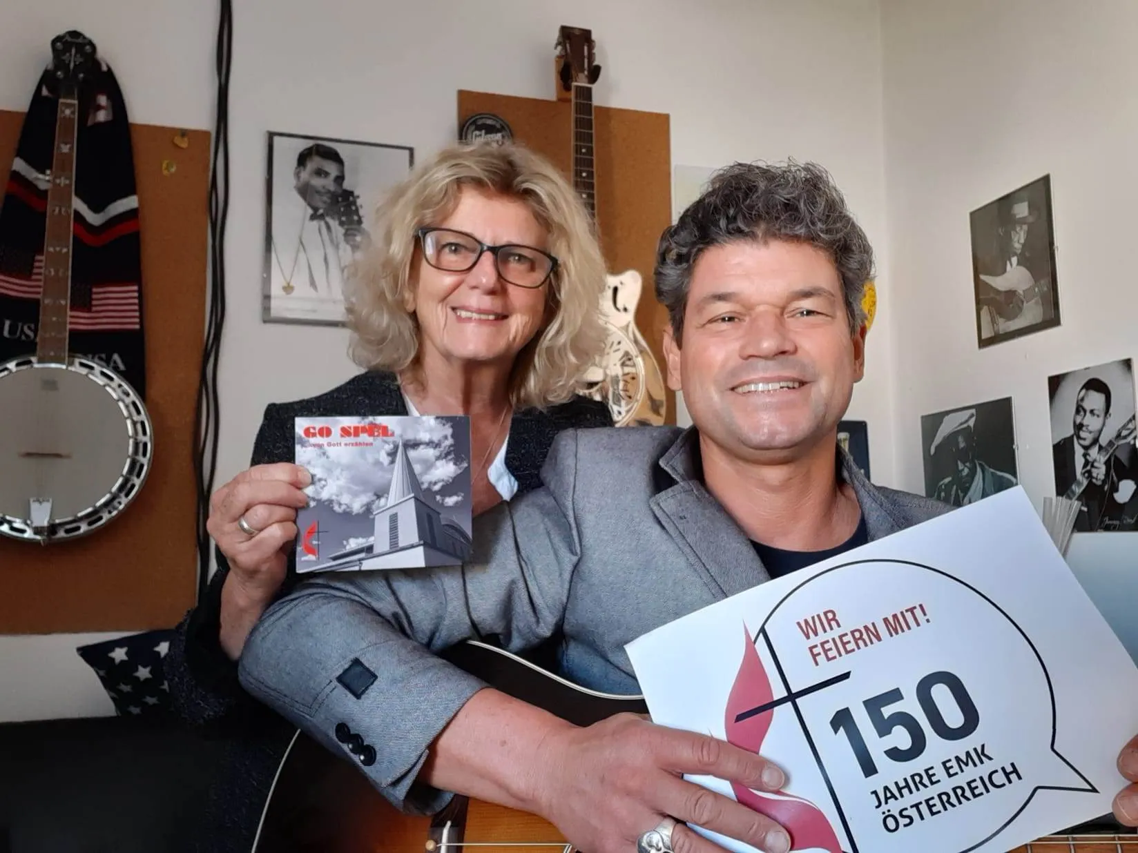 Martin und Maria Langer mit ihrer Go Spel CD