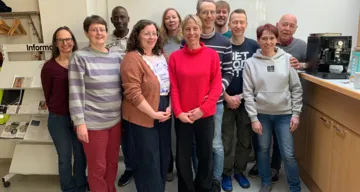 v.l.n.r.: Martha Zilka, Esther Handschin, Alexis Kajenjeri, Anna Hunneck, Magdalena Bruckmüller, Annette Mütze, Johannes Blocher, Daniel Mohr, Eike Nungesser, Ute Frühwirth, Gerhard Weissenbrunner