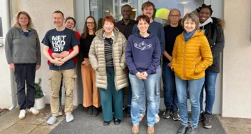Modul Neues Testament in Linz
v.l.n.r.: Jutta Henner (Referentin, Eike Nungesser, Esther Handschin, Martha Zilka, Jennifer Howe, Alexis Kajenjeri, Ute Frühwirth, Daniel Mohr, Ben Nausner, Sylvia Drexler, Doreen Ighama